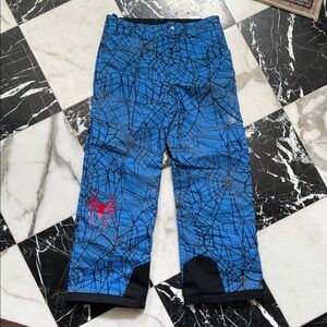 Spyder Marvel Black and Blue Patterned Pants
